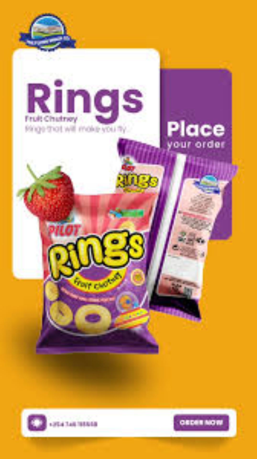 PILOT FRUIT CHUTNEY RINGS 30G